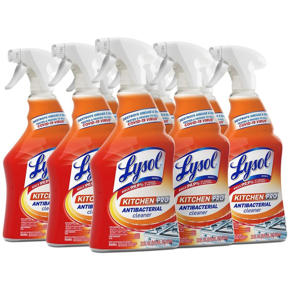 Image of Reckitt Benckiser Cleaner Spray, f/Kitchens, Antibacterial, 22 oz, 9/CT, Multi