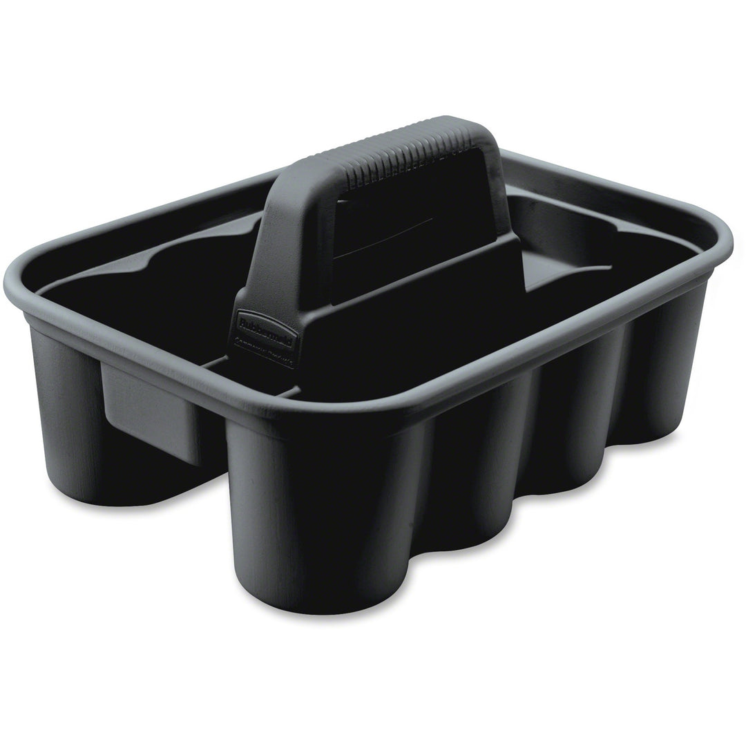 Image of Rubbermaid Commercial Products Carry Caddy, Heavy-duty, 15"x10-9/10"x7-2/5", 6/CT, Black