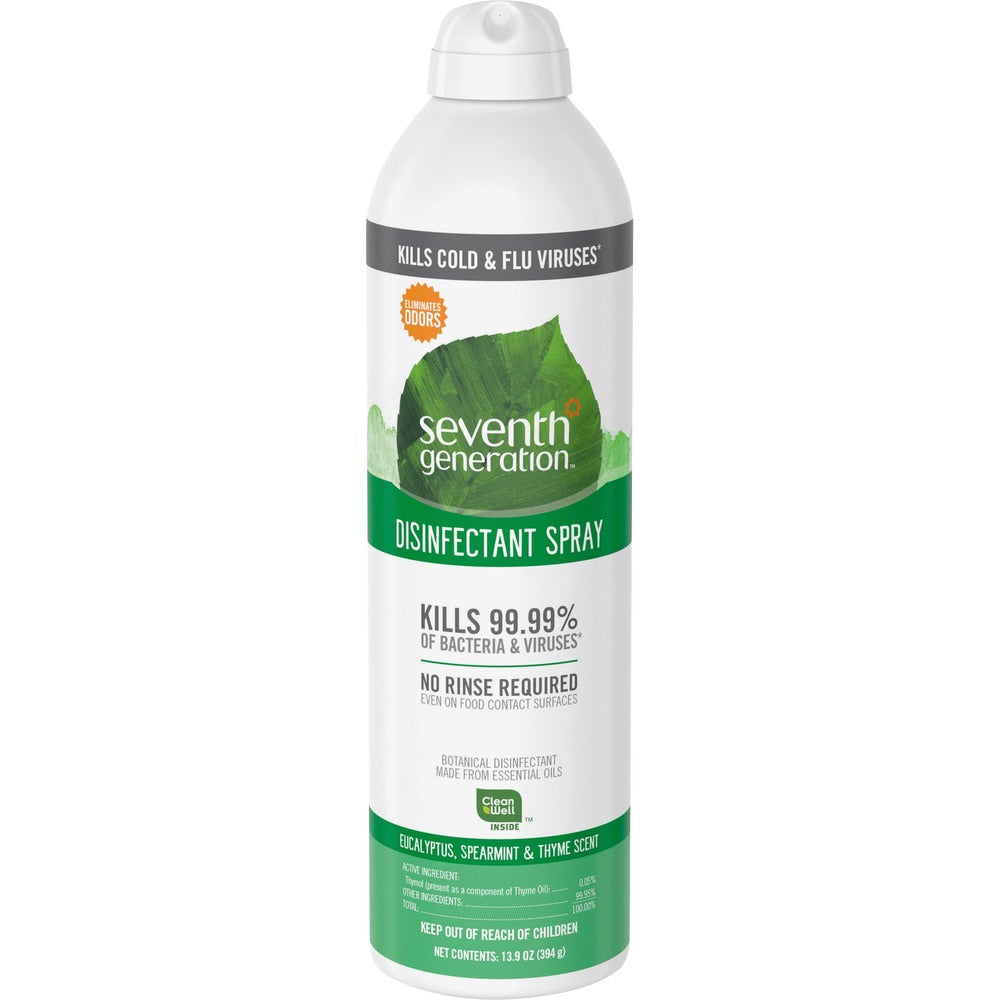 Image of Seventh Generation® Disinfectant Spray, Eucalyptus, 13.9oz, 8/CT, CL