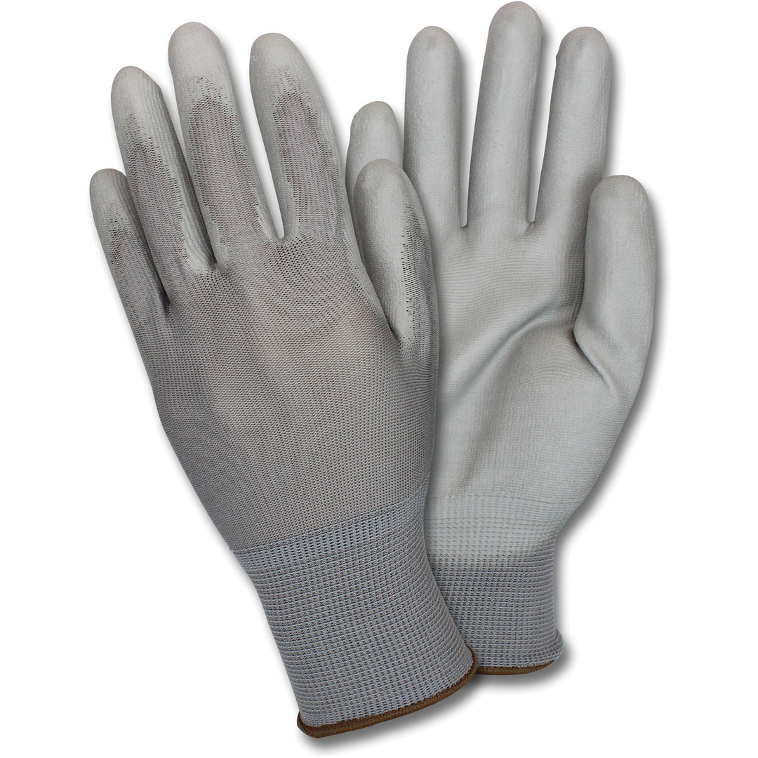 Image of Safety Zone GNPU2X4GY Poly Coated Knit Gloves