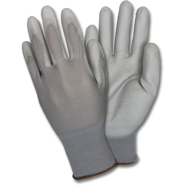 Image of Safety Zone GNPU2X4GY Poly Coated Knit Gloves