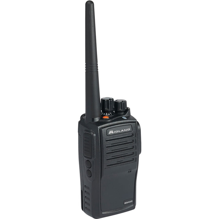 Image of Midland® Business Radio, w/ 1 Radio Charger, 1-3/10"x2-1/2"x8", Black