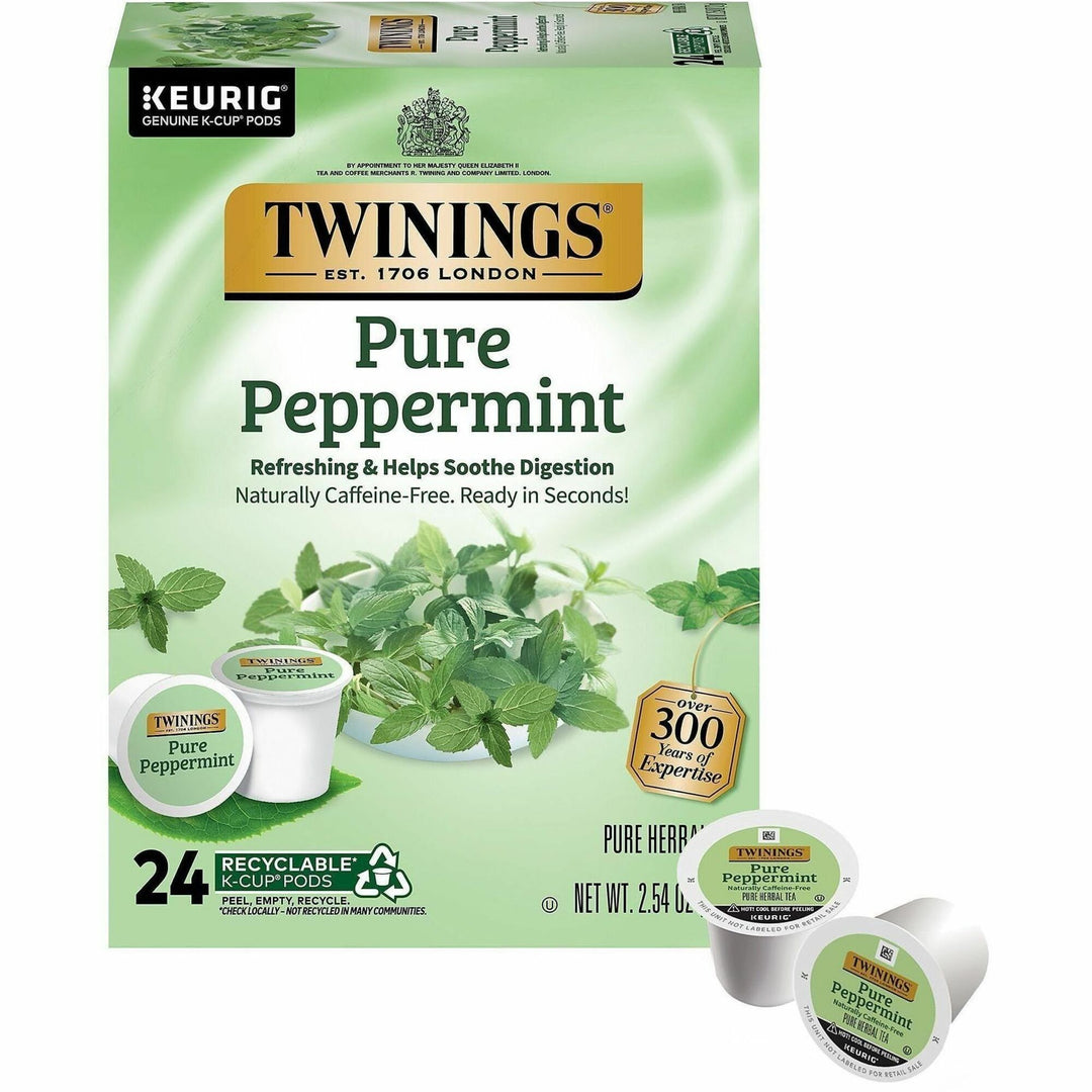 Image of Twinings of London 08760 Pure Peppermint, 0.1 oz, 24 / Box