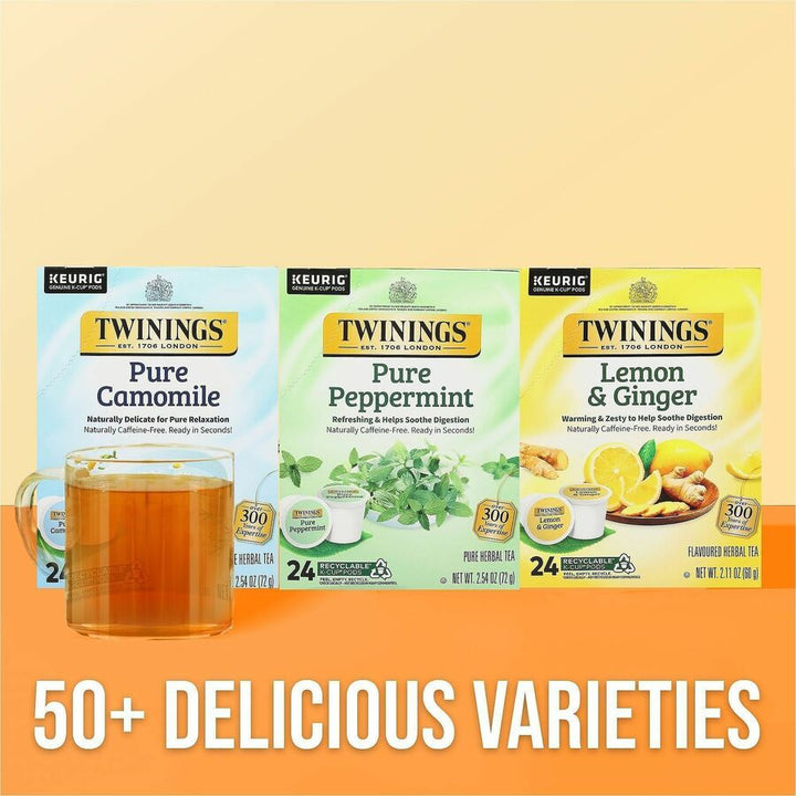 Image of Twinings of London 08760 Pure Peppermint, 0.1 oz, 24 / Box