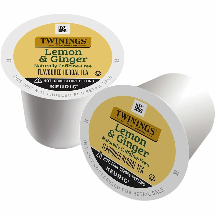 Image of Twinings of London 11019 Lemon & Ginger, 24 Cup, Decaffeinated, 24 / Box