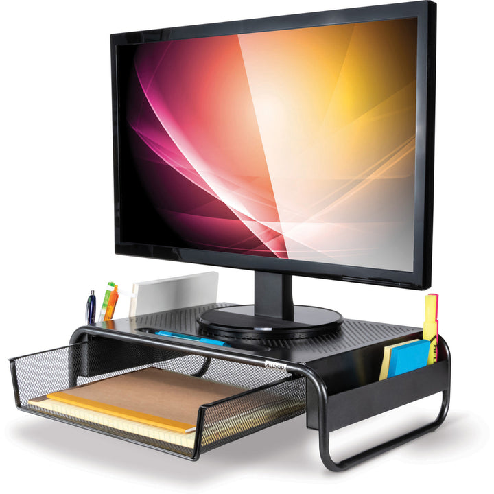 Image of Allsop® Metal Art Organizer 5 Monitor, 18" X 11.8" X 5.1", Black, Supports 30 Lbs