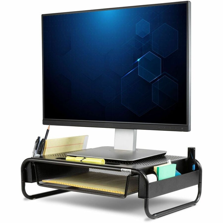 Image of Allsop® Metal Art Organizer 5 Monitor, 18" X 11.8" X 5.1", Black, Supports 30 Lbs