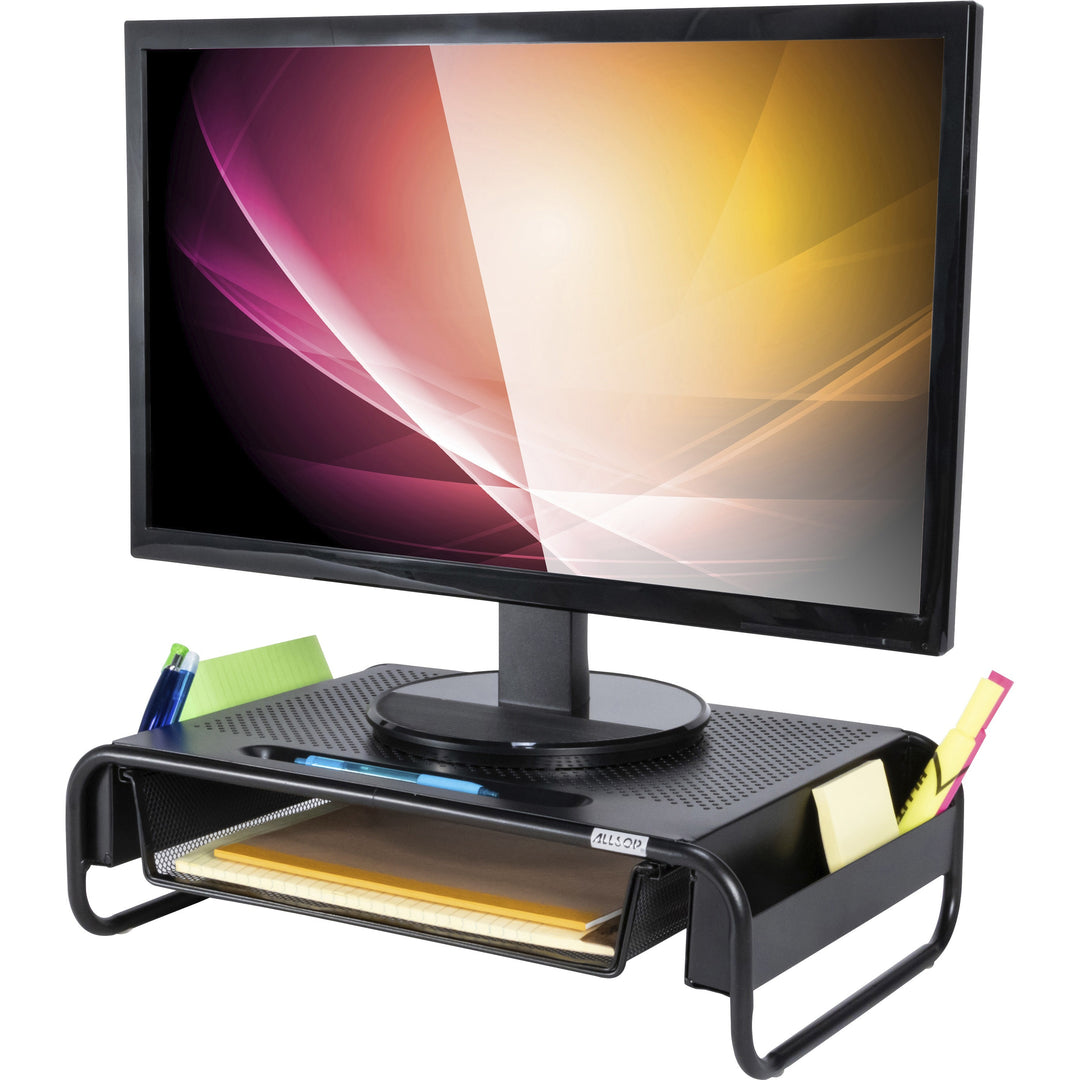 Image of Allsop® Metal Art Organizer 5 Monitor, 18" X 11.8" X 5.1", Black, Supports 30 Lbs