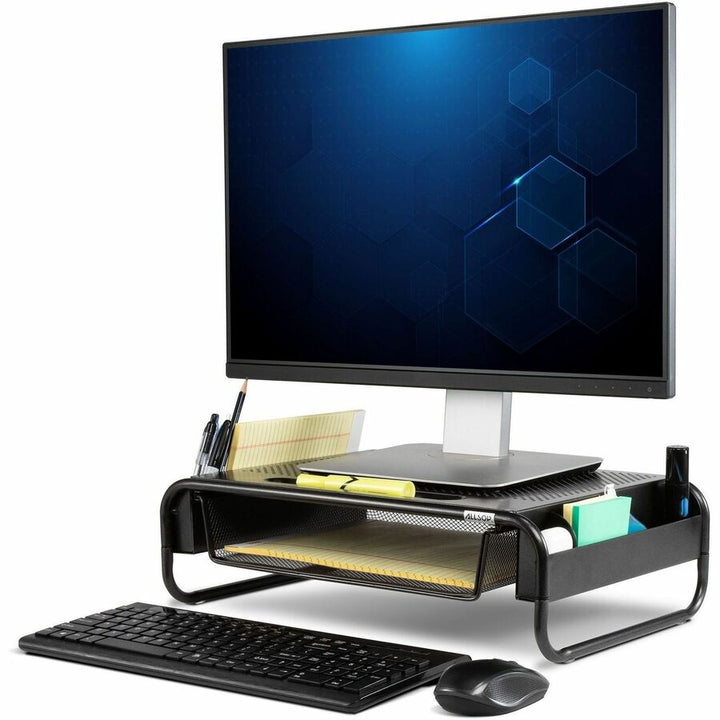 Image of Allsop® Metal Art Organizer 5 Monitor, 18" X 11.8" X 5.1", Black, Supports 30 Lbs