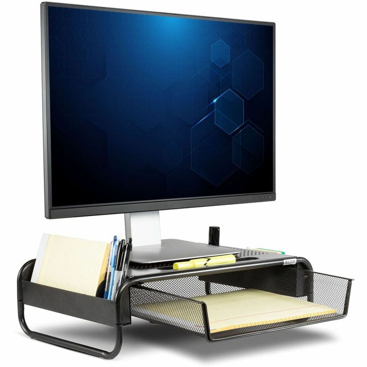 Image of Allsop® Metal Art Organizer 5 Monitor, 18" X 11.8" X 5.1", Black, Supports 30 Lbs