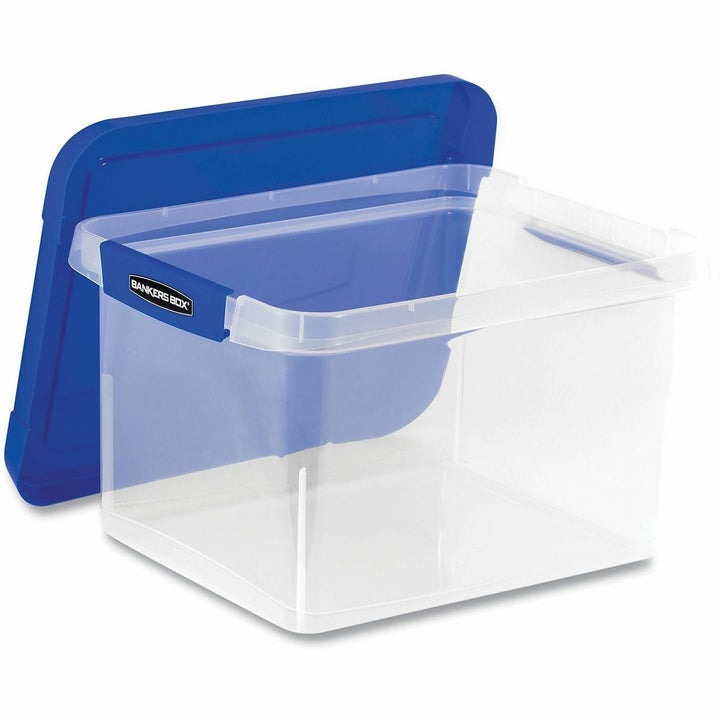 Image of Bankers Box 0086202 Heavy Duty Letter/Legal Plastic File Box 2 Pack