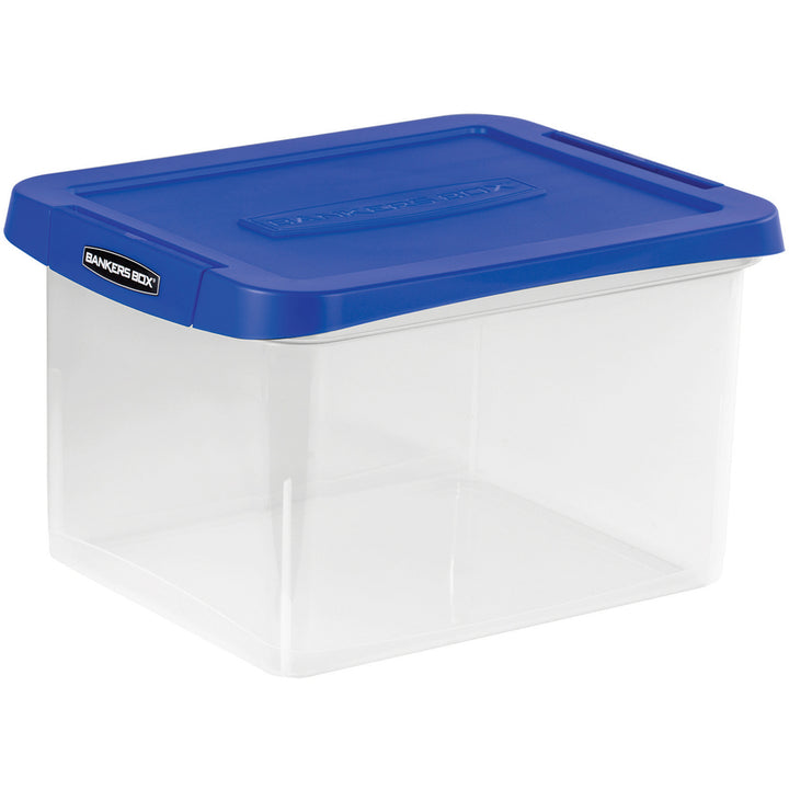 Image of Bankers Box 0086202 Heavy Duty Letter/Legal Plastic File Box 2 Pack