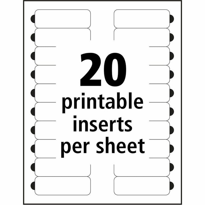 Image of Avery® Badge Kit, Magnetic, Laser, Reusable, 1"x3", 10/PK, Gold