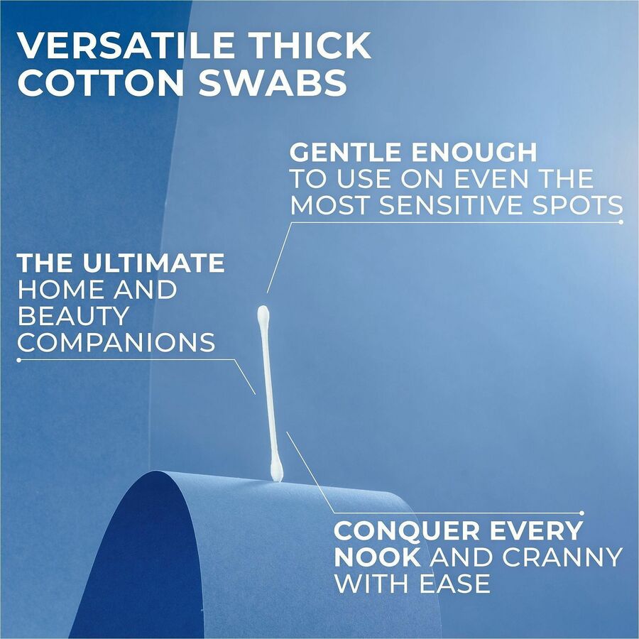 Image of Q-tips 09824 Cotton Swabs, White, Cotton, 750 / Pack