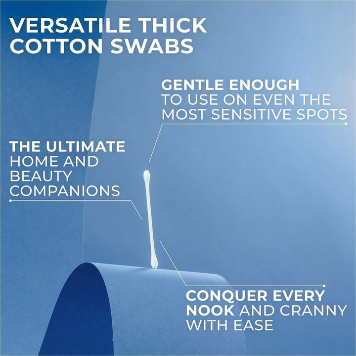 Image of Q-tips 09824 Cotton Swabs, White, Cotton, 750 / Pack