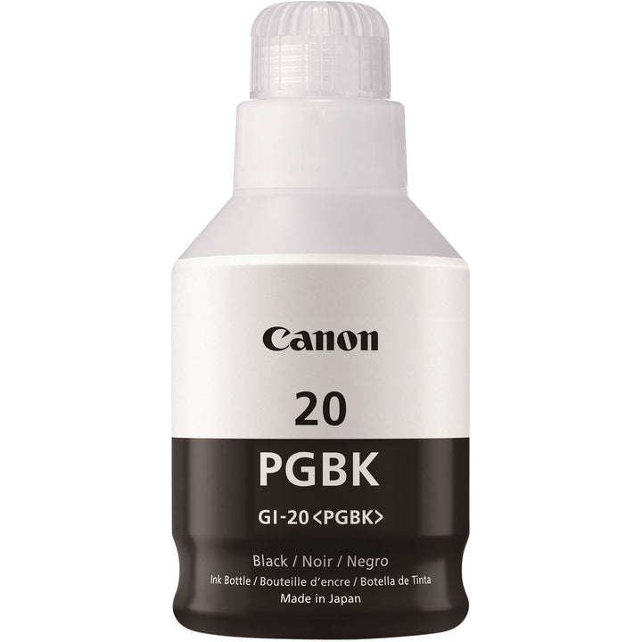 Image of Canon GI-20 MegaTank Ink, Inkjet, Black, 1 Each