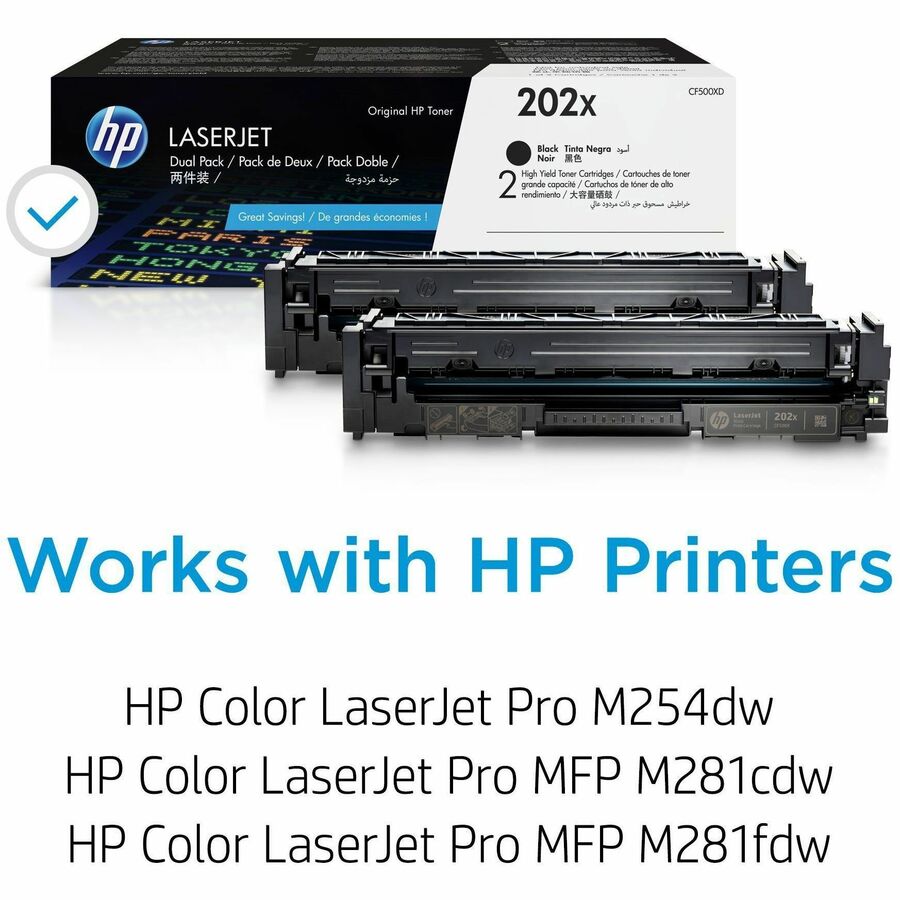 Image of HP 202X Toner Cartridge, 3200 Pages Black, 1 Carton