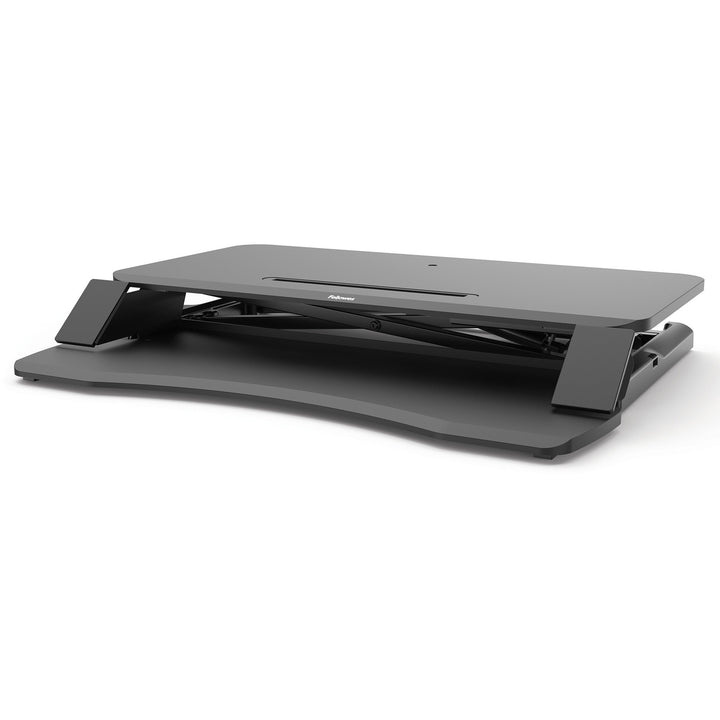 Image of Fellowes® Corsivo Sit-Stand Workstation, 31.5" X 24.25" X 16", Black