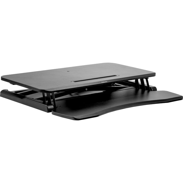 Image of Fellowes® Corsivo Sit-Stand Workstation, 31.5" X 24.25" X 16", Black