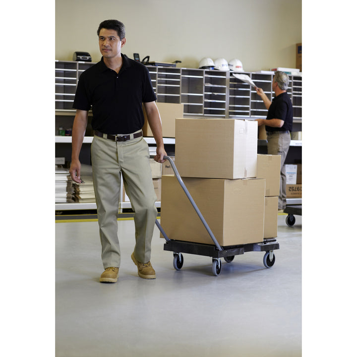 Image of Rubbermaid Commercial Products Triple Trolley,Standard-duty,500 lb Cap,20-1/2"x32-1/2",BK