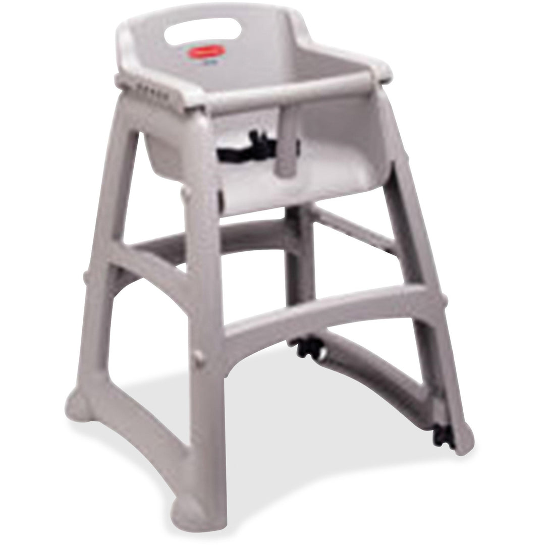 Image of Rubbermaid Commercial Products High Chair, No Wheels, 23-1/2"x23-1/2"x29-3/4", Platinum