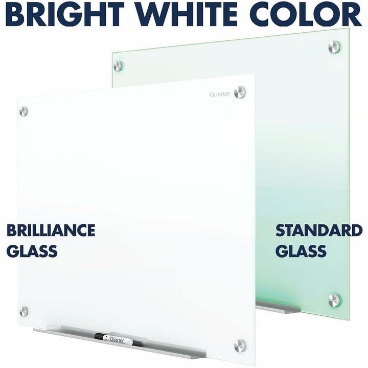 Image of Quartet® Brilliance Glass Dry-Erase Boards, 48" x 36", White Surface
