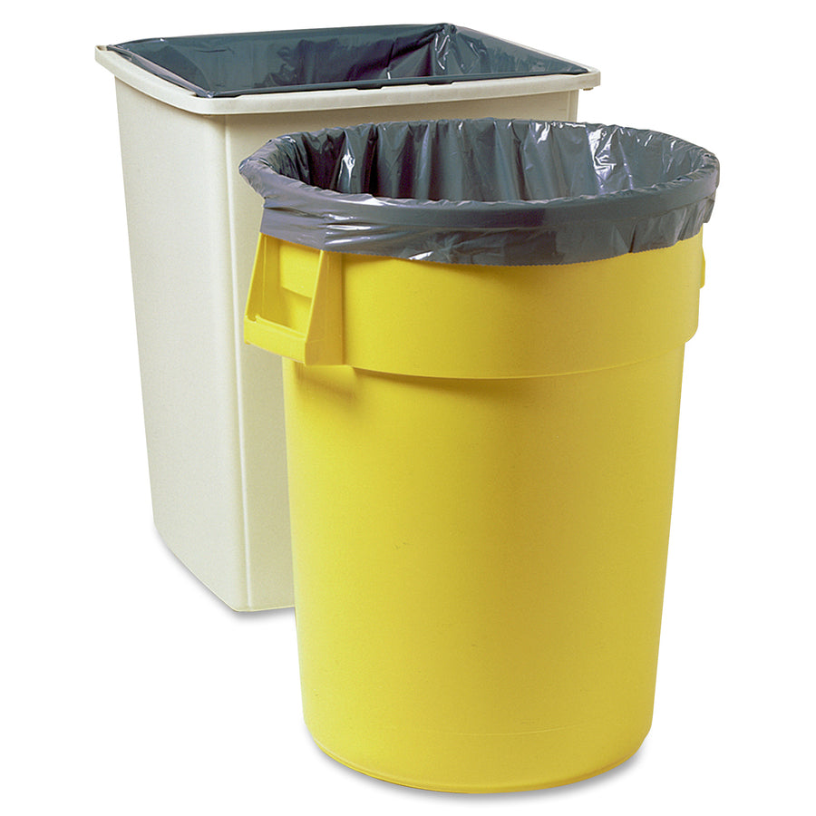 Image of Rubbermaid Commercial Products Can Liner, Low-Density, 55 Gallon, 39-1/2"x48", Gray