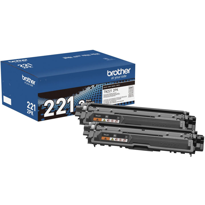 Image of Brother TN221 Original Standard-Yield Toner Cartridge, 2500 Pages Black (Per Cartridge), 1 Box