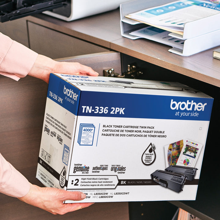 Image of Brother TN336 High-Yield Black Toner Cartridge, 4000 Pages Black (Per Cartridge), 1 Box