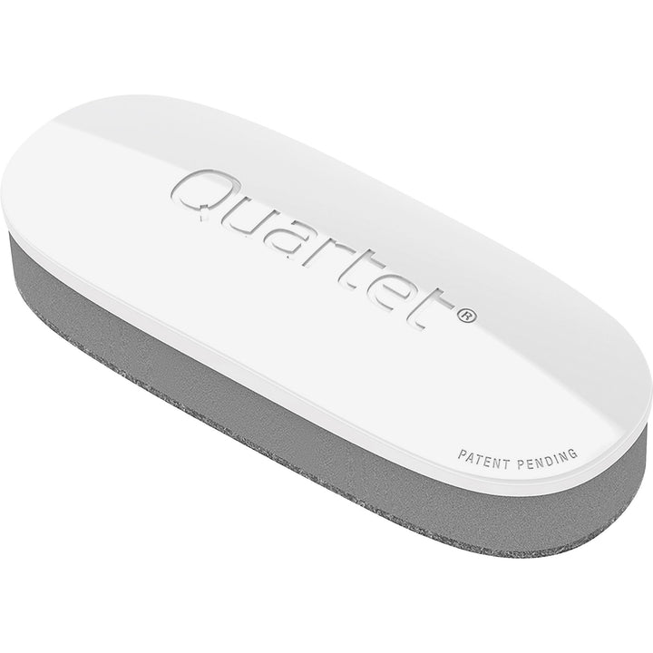 Image of Quartet® Dry-erase Board Eraser, Standard, 2"Wx5"L, White/Silver