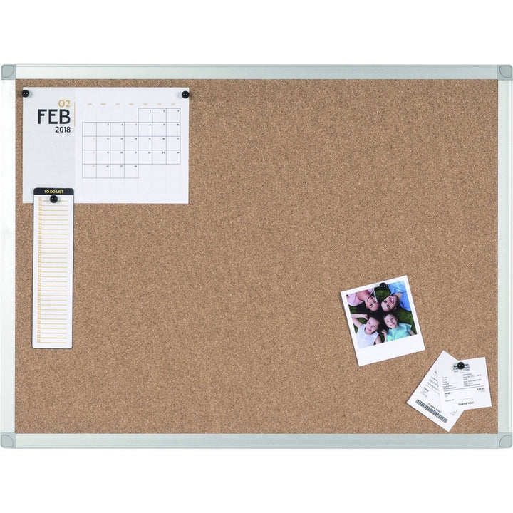 Image of Bi-silque Bulletin Board, Cork, 36"Wx48"Lx1/2"H, Multi