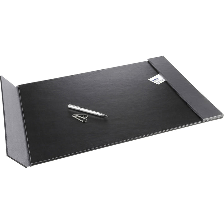Image of Artistic® Monticello Desk Pad, with Fold-Out Sides, 24 x 19, Black