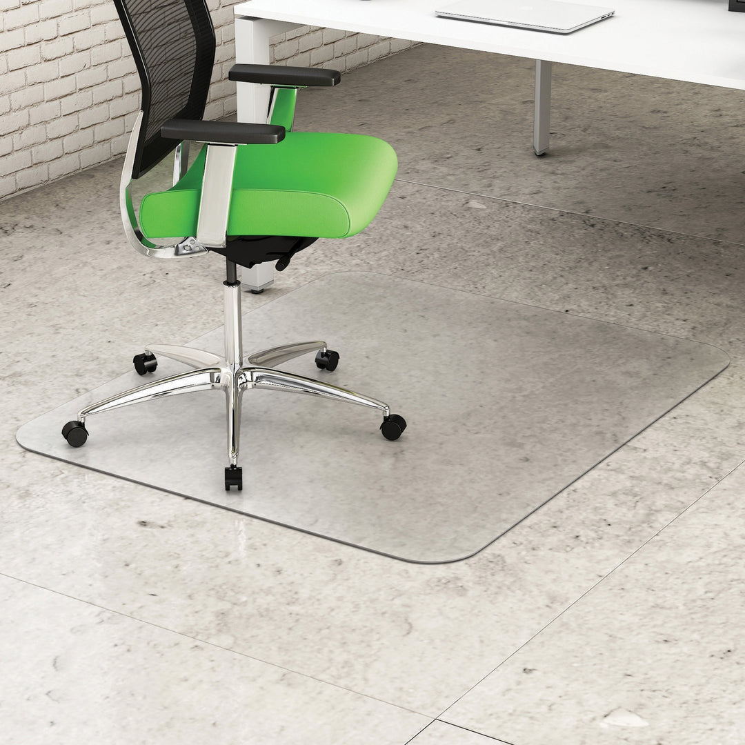 Image of deflecto® Chairmat, No Lip, Hard Floor, 46"Wx60"Lx1/10"H, Clear