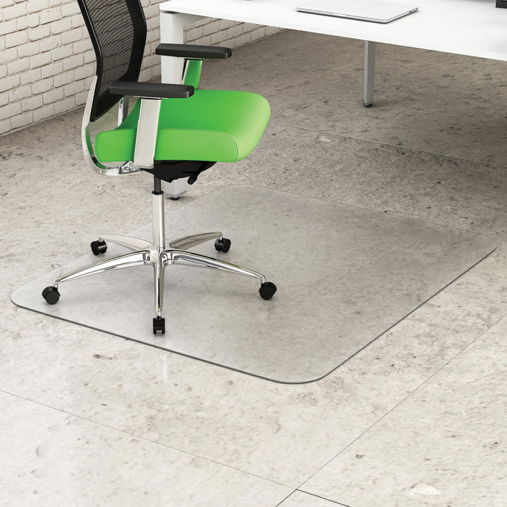 Image of deflecto® Chairmat, No Lip, Hard Floor, 46"Wx60"Lx1/10"H, Clear