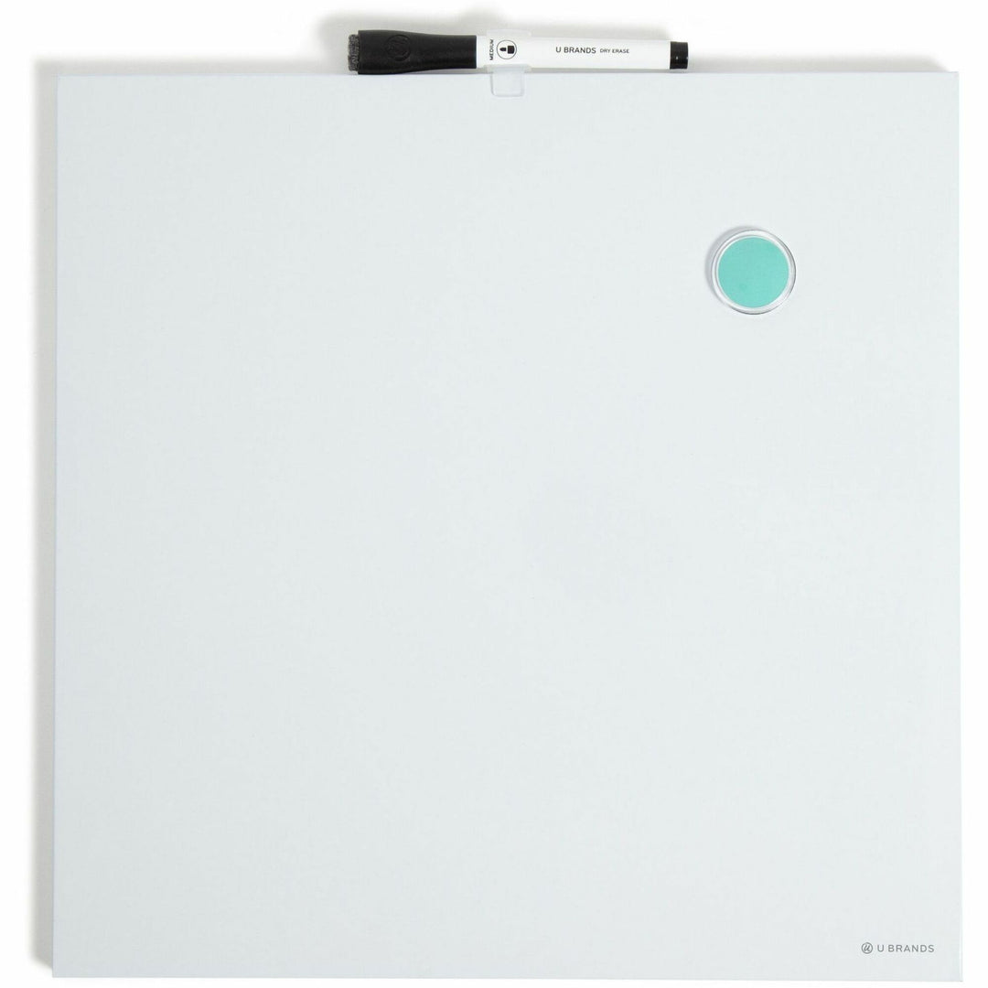 Image of U Brands Dry-Erase Board, Tile, Magnetic, 14"Wx7/10"Lx14"H, White