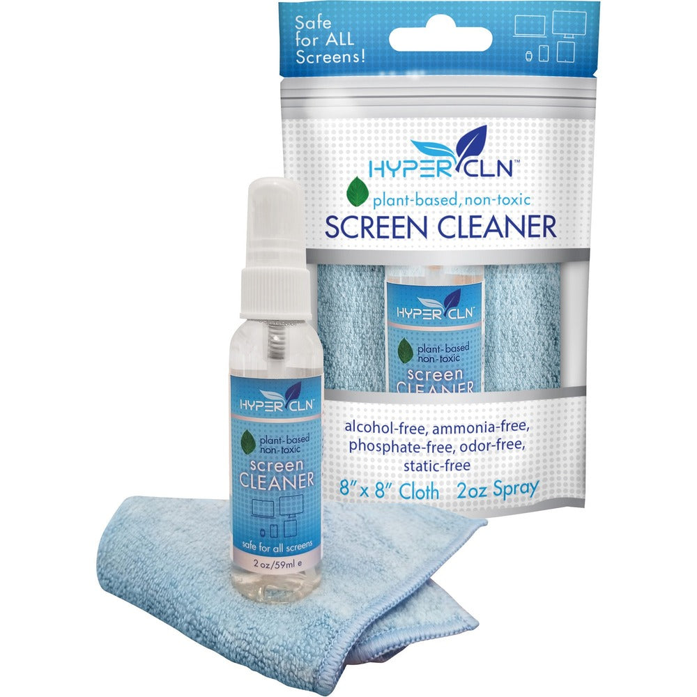 Falcon Screen Cleaning Kit, Nontoxic, 2 oz Spray, 8