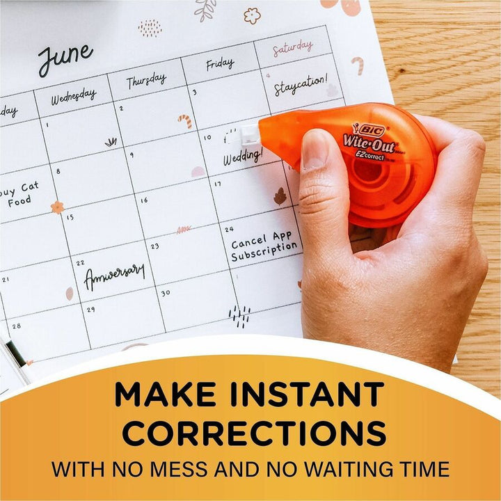 Image of BIC EZCorrect WOTAP18 Wite-Out EZ CORRECT Correction Tape