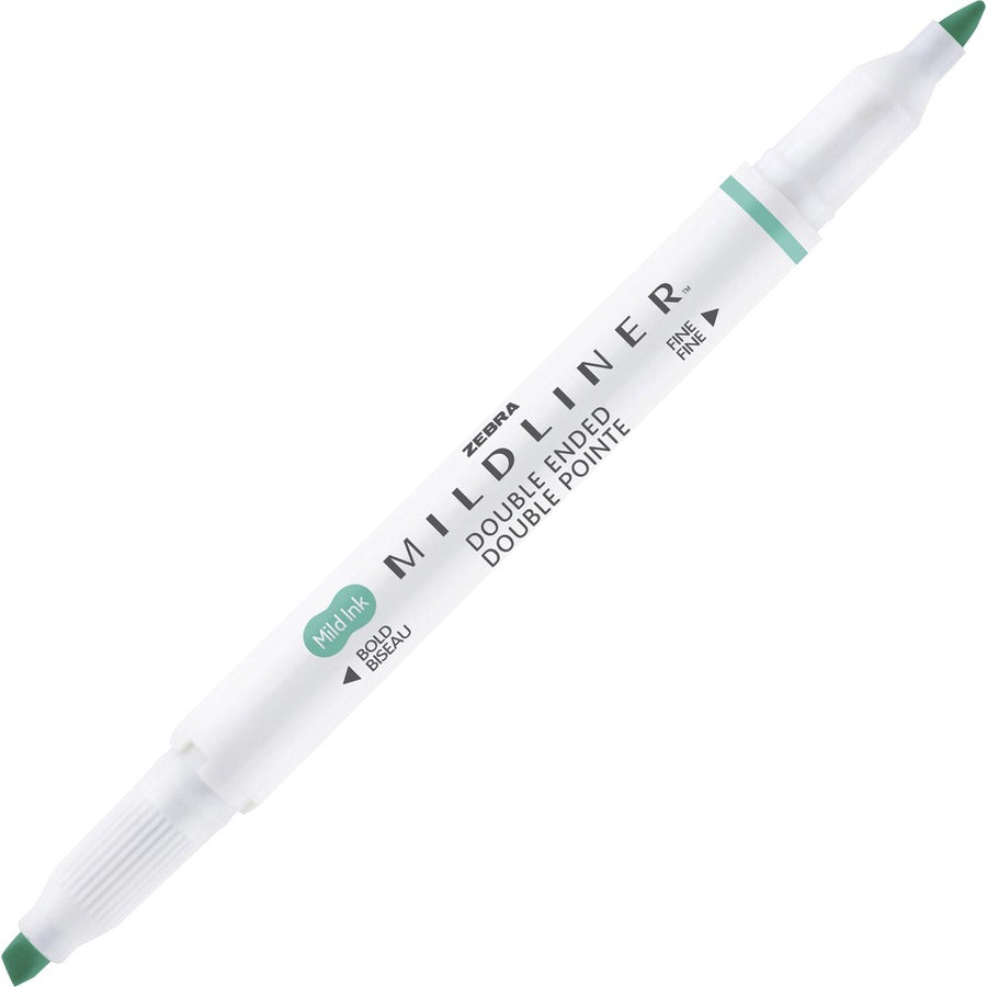 Image of Zebra Pen 78101 MILDLINER Dual Ended Creative Marker, Assorted Ink, White Barrel, 10 / Pack