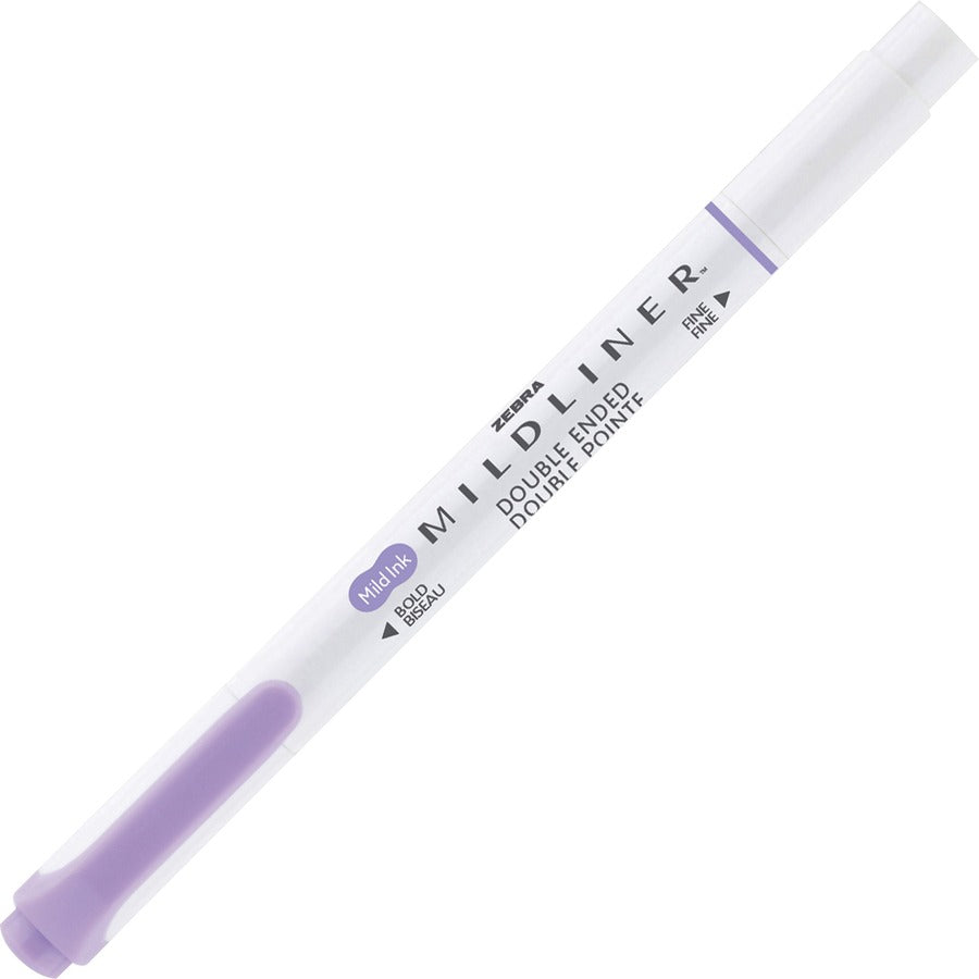 Image of Zebra Pen 78101 MILDLINER Dual Ended Creative Marker, Assorted Ink, White Barrel, 10 / Pack