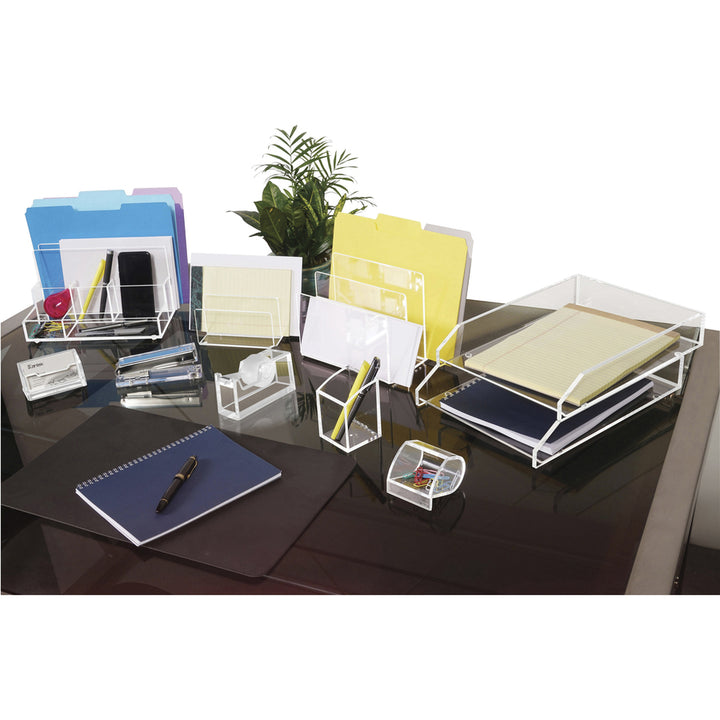 Image of Kantek Acrylic Desk Organizer, File Sort, 10-3/5"x11"x6-1/2", CL