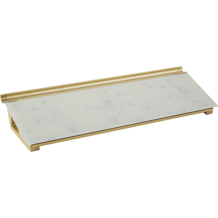 Image of Quartet® Glass Dry Erase Desktop Computer Pad, 18" x 6", Marble Surface