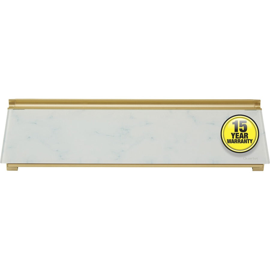 Image of Quartet® Glass Dry Erase Desktop Computer Pad, 18" x 6", Marble Surface