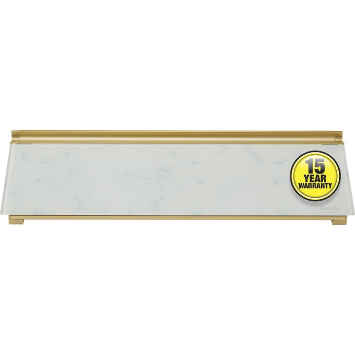 Image of Quartet® Glass Dry Erase Desktop Computer Pad, 18" x 6", Marble Surface
