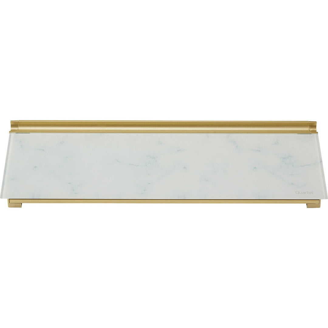 Image of Quartet® Glass Dry Erase Desktop Computer Pad, 18" x 6", Marble Surface