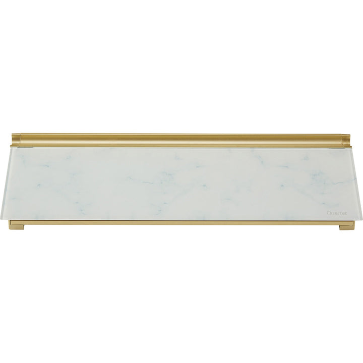 Image of Quartet® Glass Dry Erase Desktop Computer Pad, 18" x 6", Marble Surface