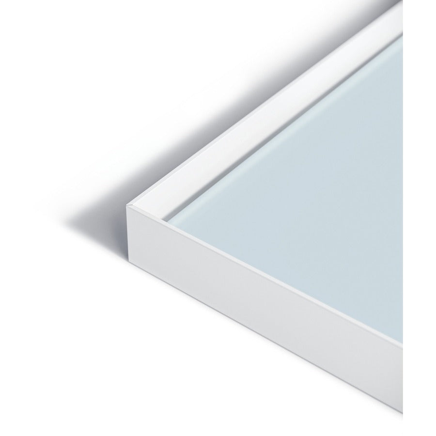 Image of U Brands Dry-Erase Board,Glass,Aluminum Frame,36"x24",White