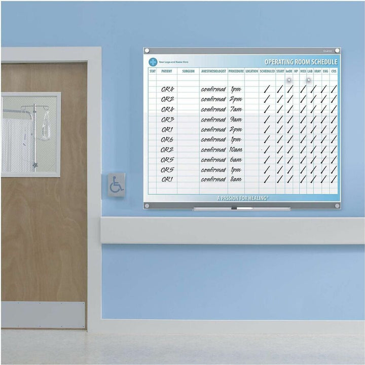 Image of Quartet® Dry-Erase Board, Glass, 36"Wx24"L, White