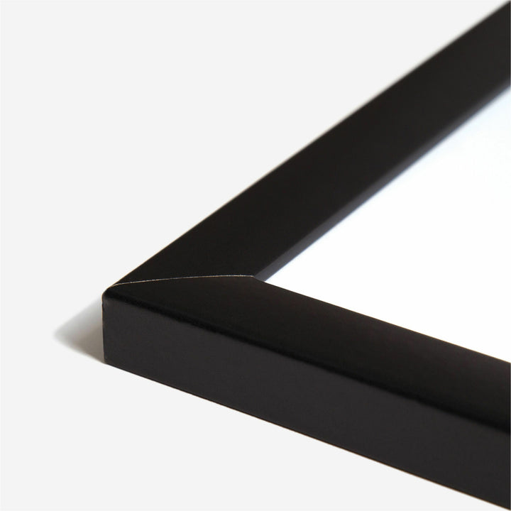 Image of U Brands Magnetic Dry Erase Board with Wood Frame, 36" x 24" (Actual Size: 35" x 23"), White Surface, Black Wood Frame