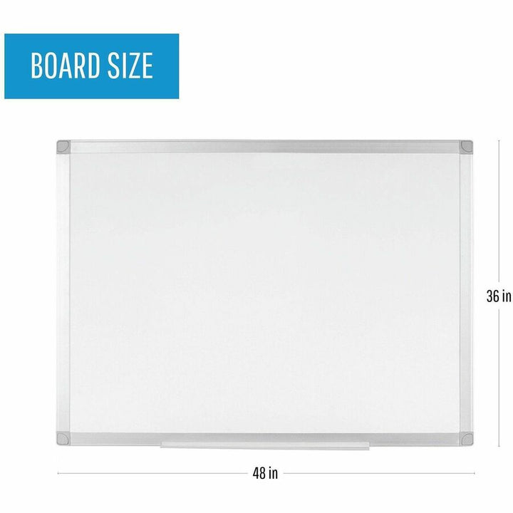 Image of Bi-silque Dry-Erase Board, Magnetic, 36"Wx48"Lx1/2"H, AM Frame