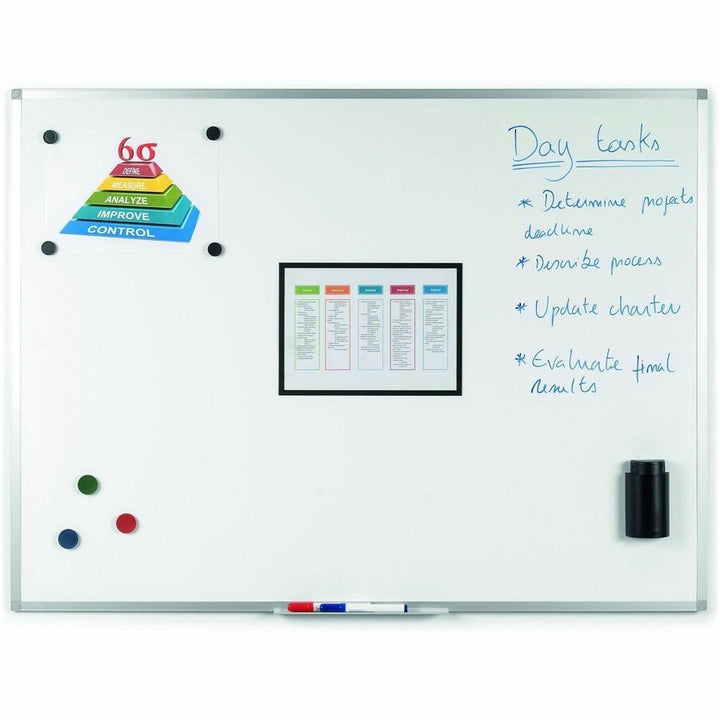 Image of Bi-silque Dry-Erase Board, Magnetic, 36"Wx48"Lx1/2"H, AM Frame